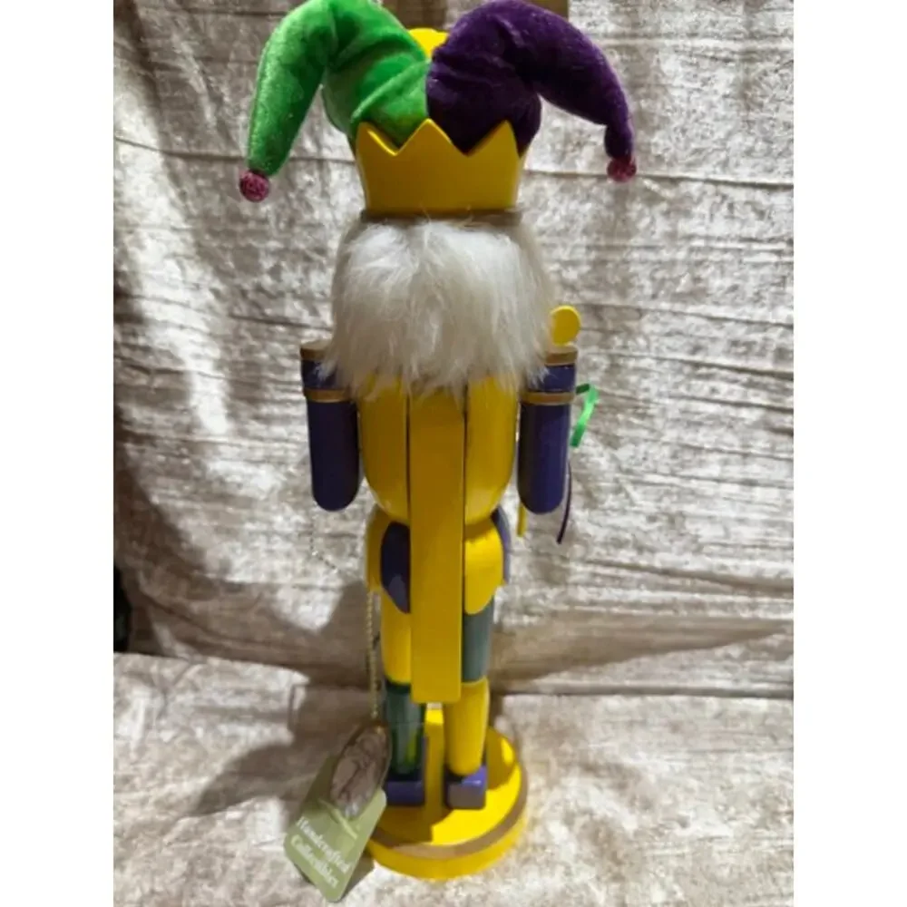 Santa's Workshop New in Box Mardi Gras Jester Nutcracker Handcrafted Holiday